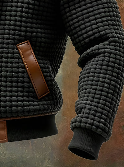 Arthur™ | Veste Rétro Matelassée avec Détails en Cuir