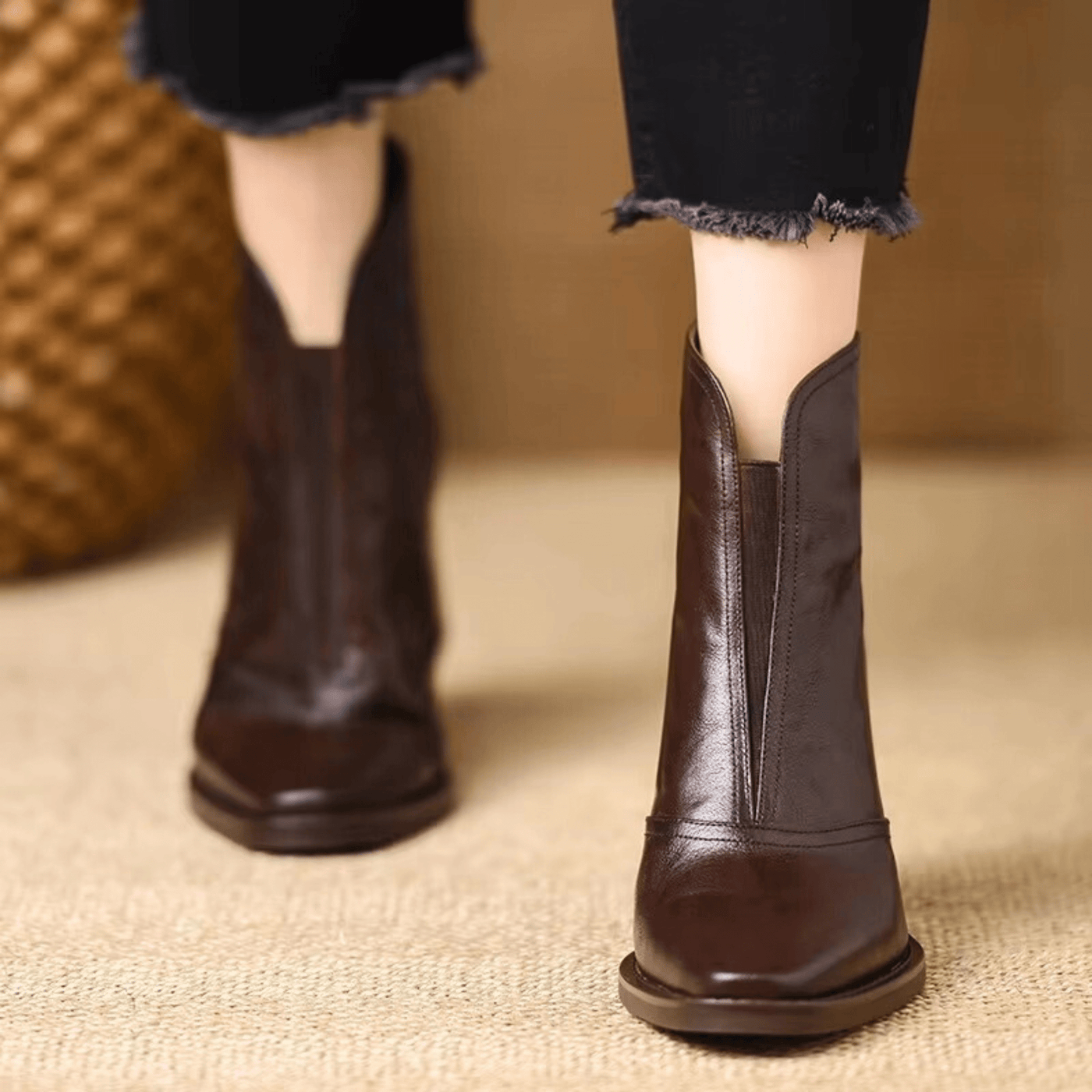 Camille™ | Bottines Chic à Talon Moyen