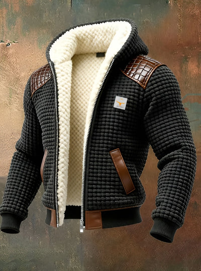 Arthur™ | Veste Rétro Matelassée avec Détails en Cuir